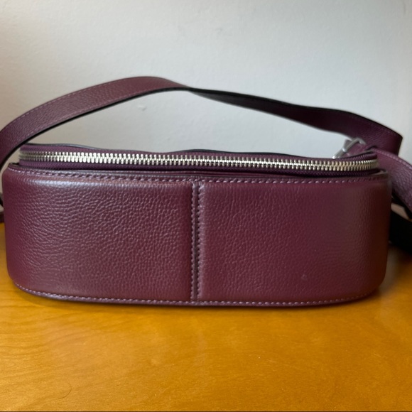 NEW Marc Jacobs Gotham burgundy purple leather purse shoulder saddle bag - Picture 10 of 16